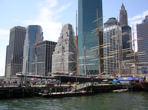 Pier 17 et ses bateaux